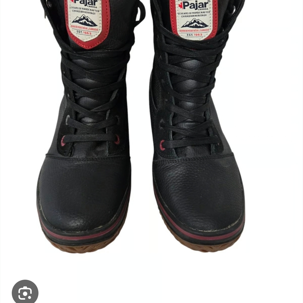 Pajar Men's Black and Red Snow Boots